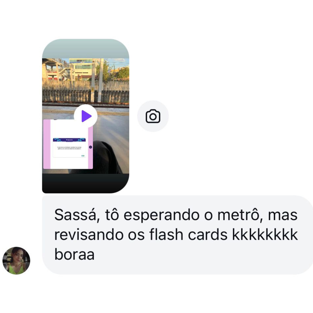 Depoimento de aluno sobre o Revisômetro