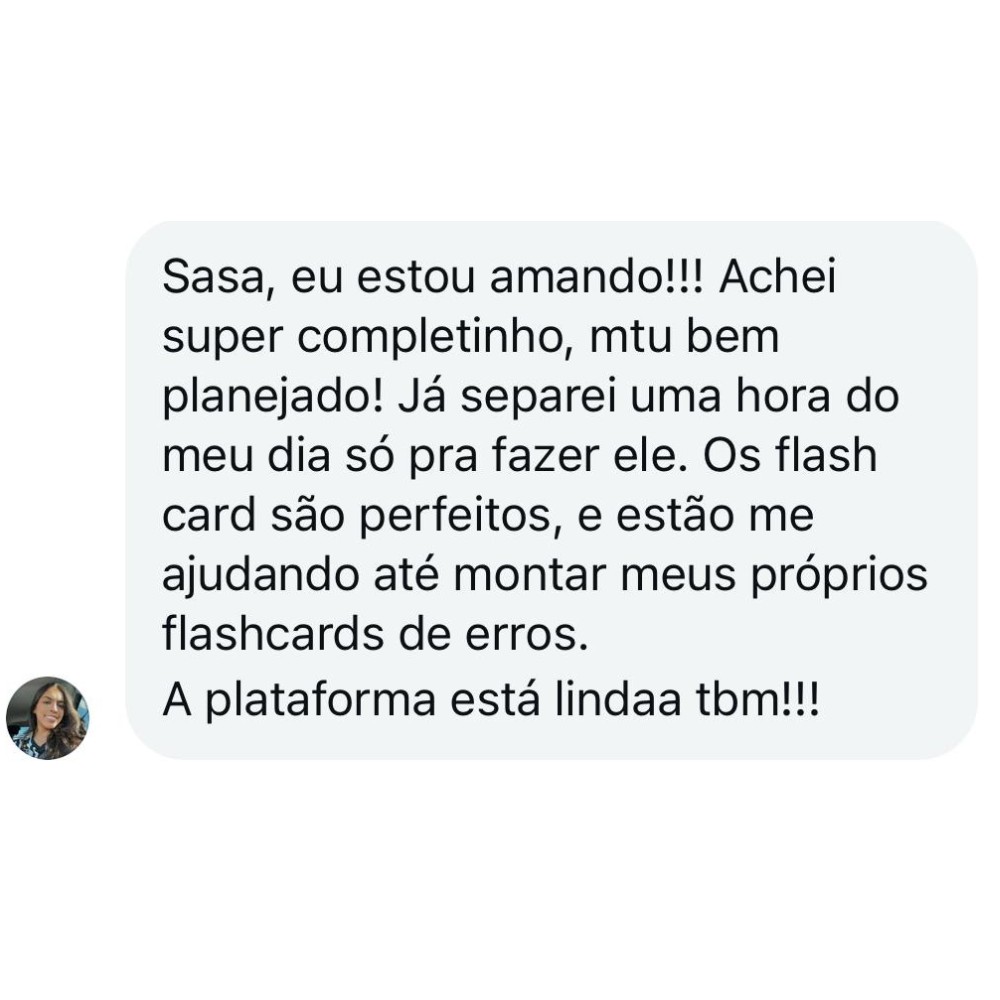 Depoimento de aluno sobre o Revisômetro